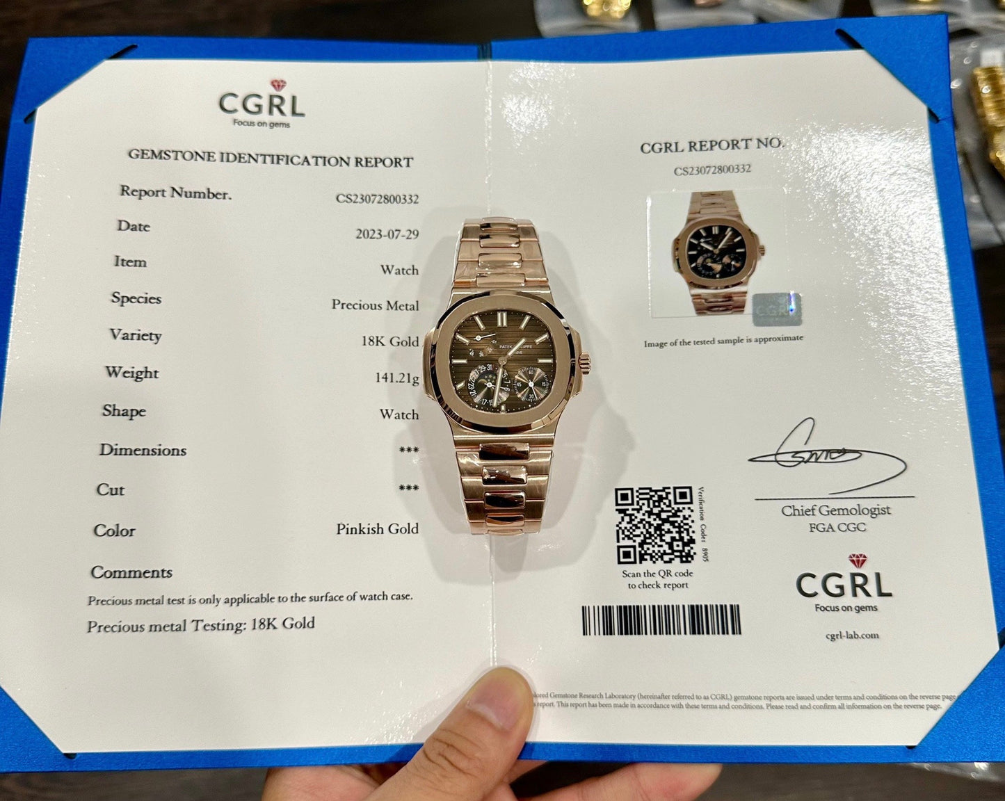 Patek Philippe Nautilus 5712/1R-001 18k rose gold coated