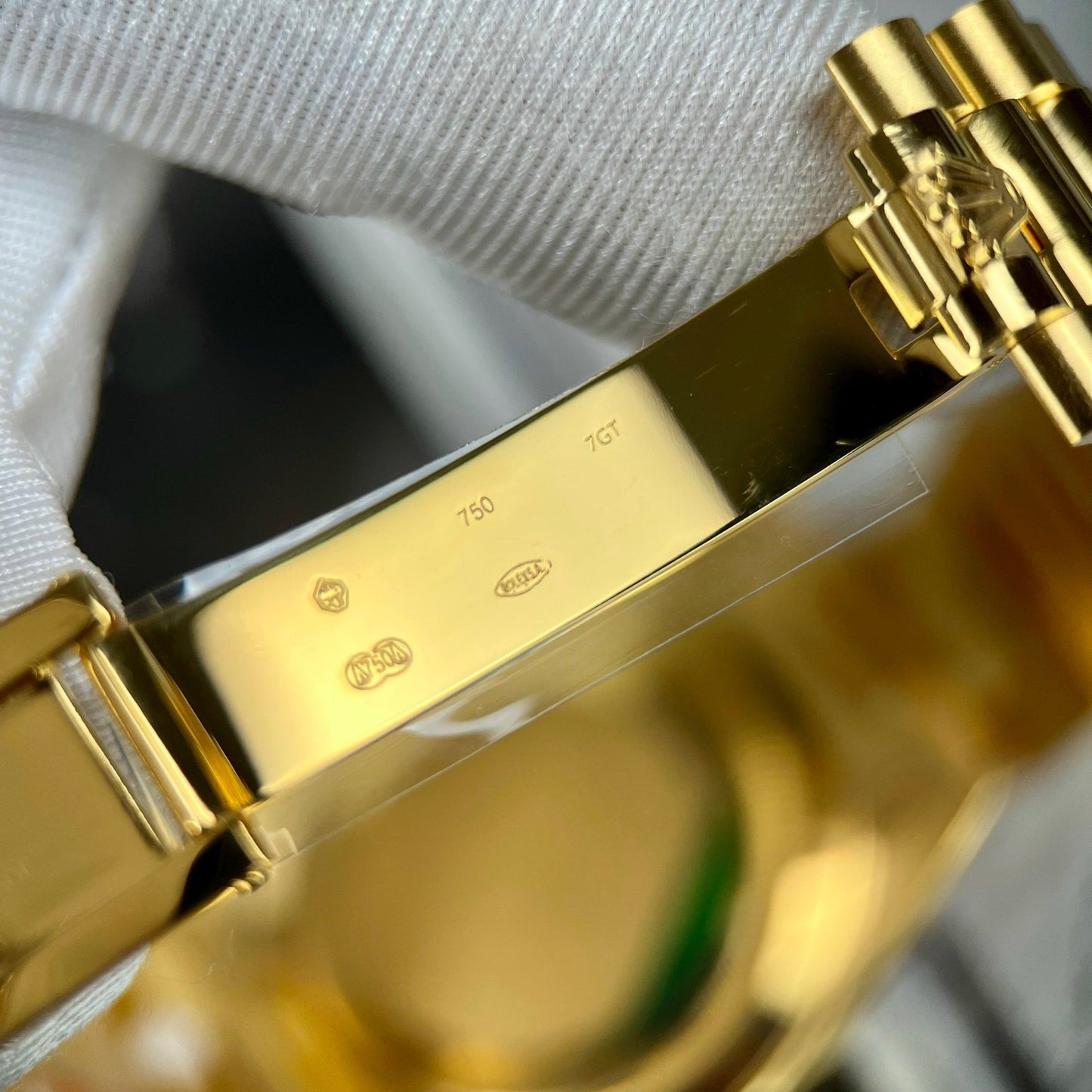 Rolex Day-Date 40 228238 Champage quadrante Oro preenchido 18k Moissanite lunetta