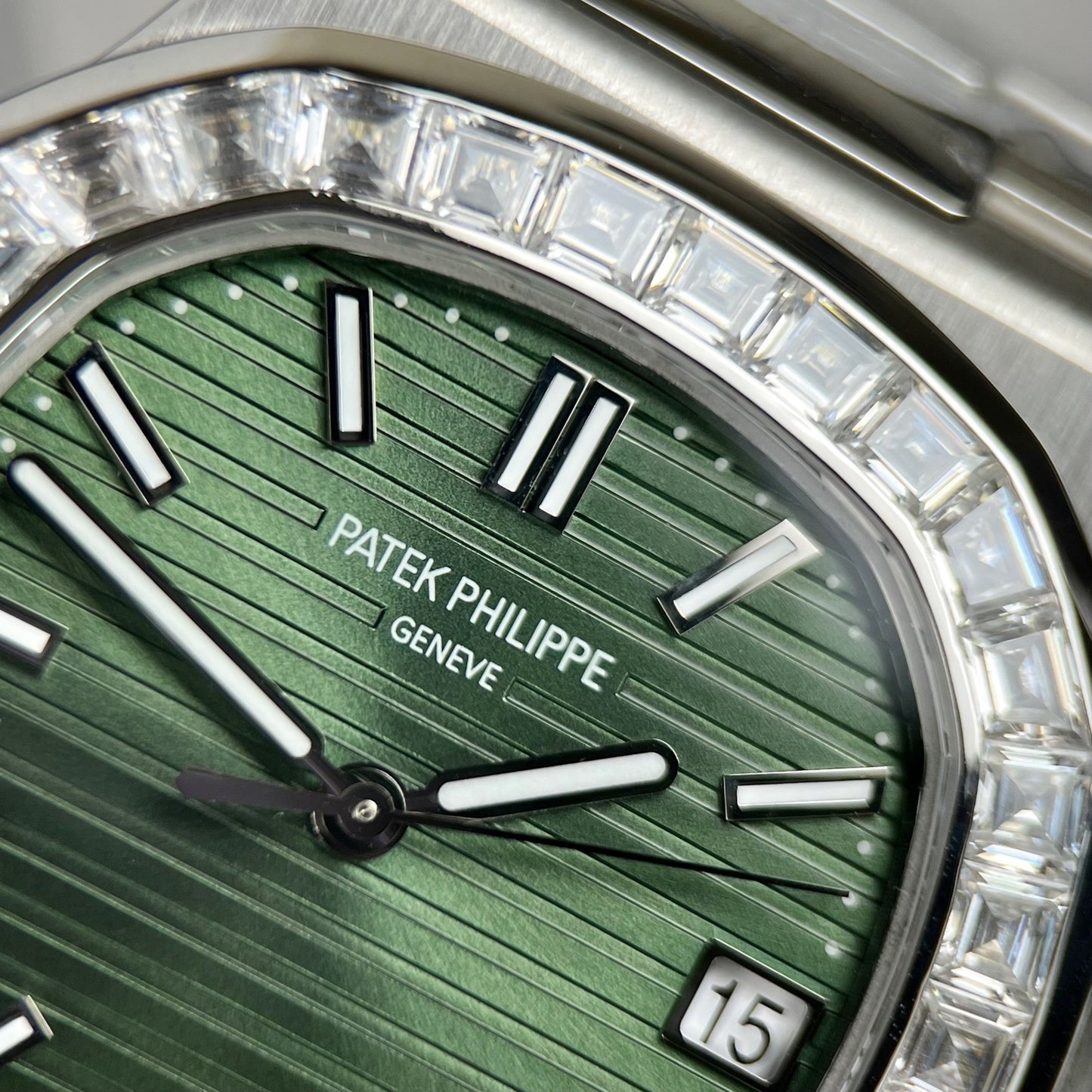 Patek Philippe Nautilus 5711/1A-014 made from 3K Fabbrica and custom Moissanite diamonds