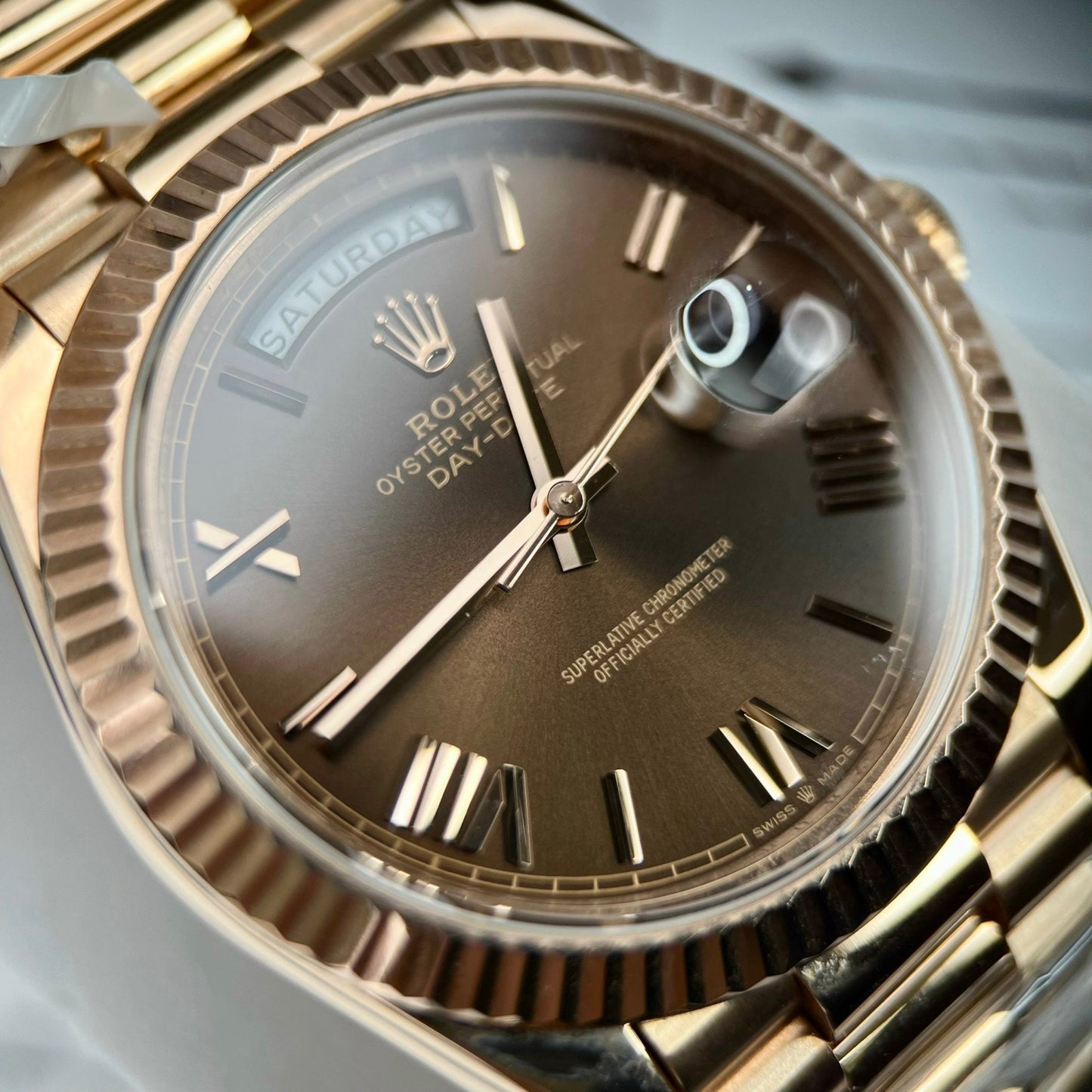 Rolex Day Date President Automatic 228235 18k Rosa Oro filled 150 gram