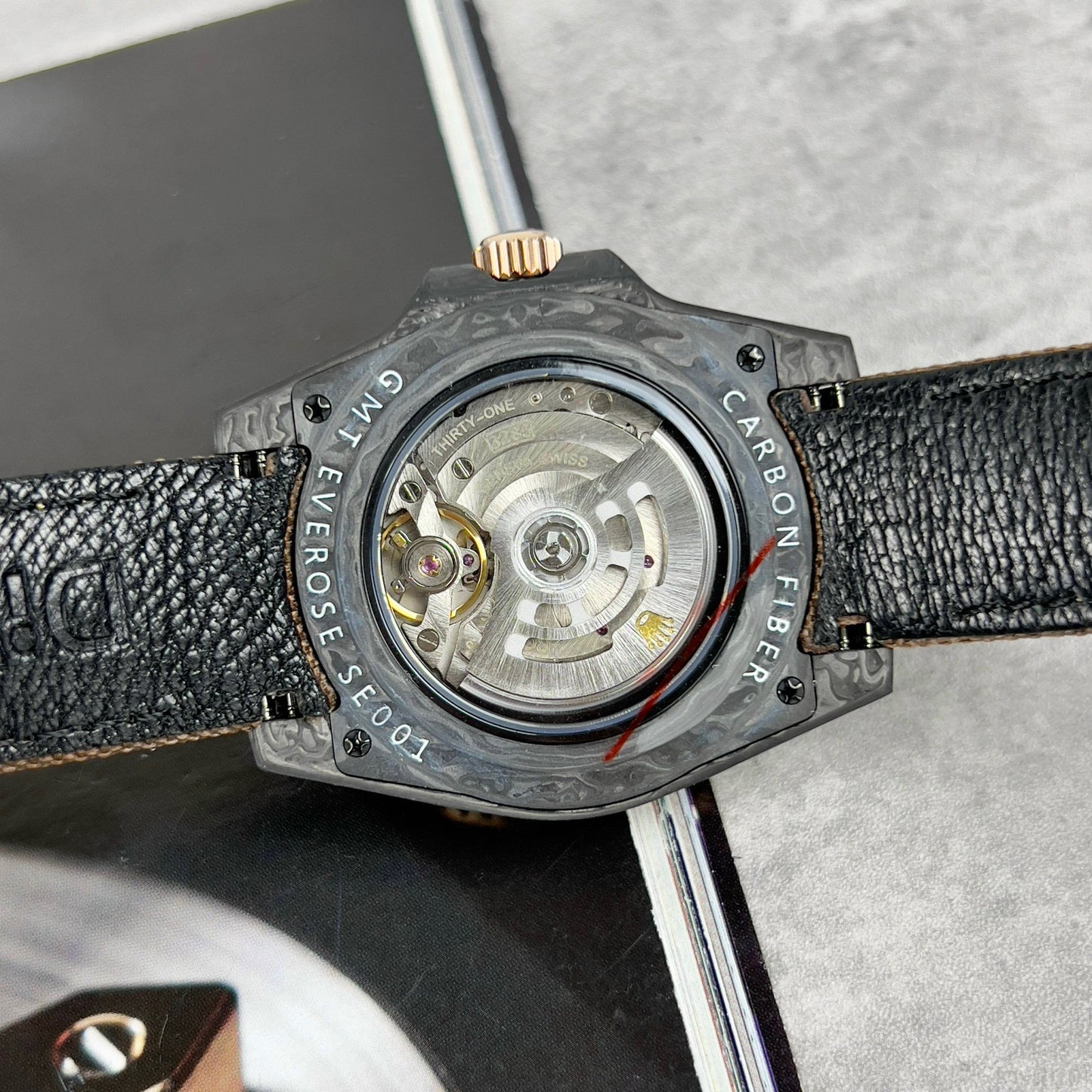 Rolex GMT-MASTER II Diw arabic eagle 1:1 edizione migliore Brown Fabric cinturino