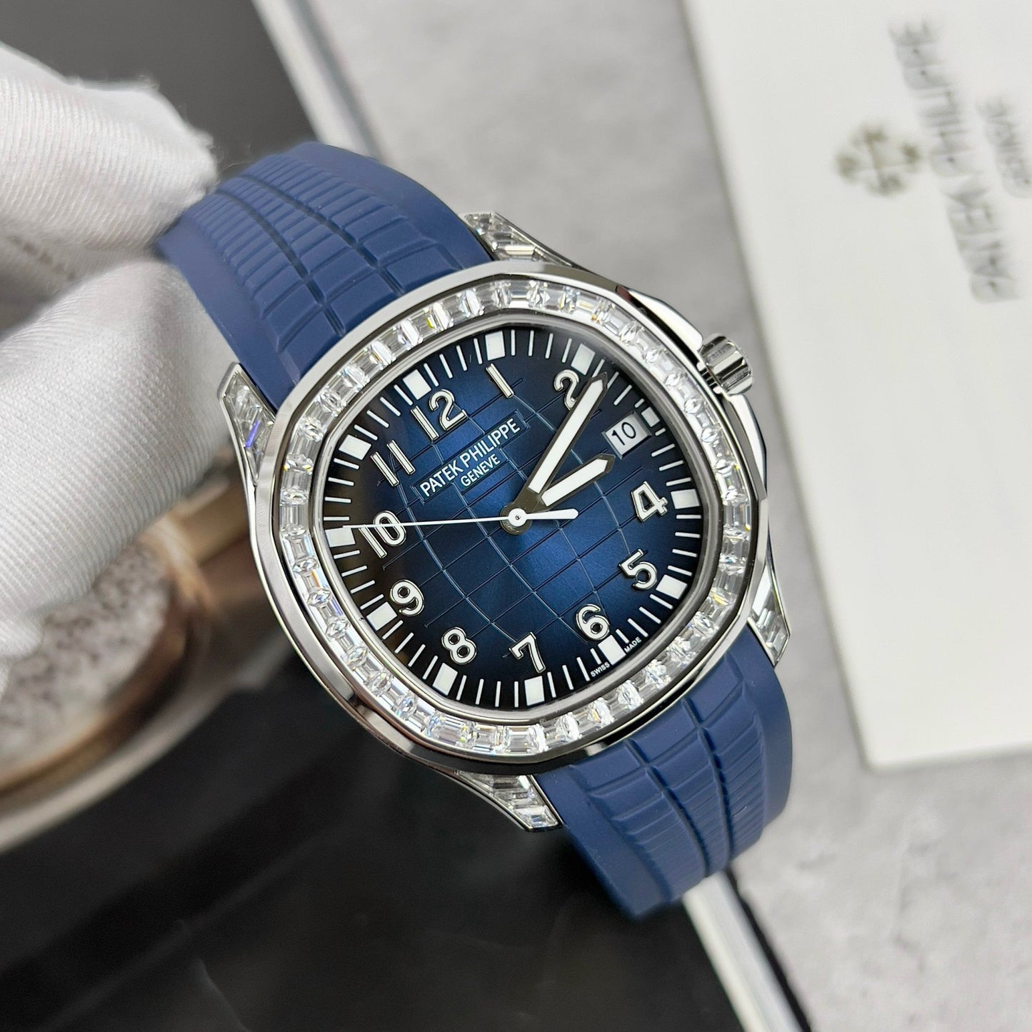 Patek Philippe Aquanaut 5168G-001 Melhor 1:1 Edizione 3K Fabbrica Custom Mossanite