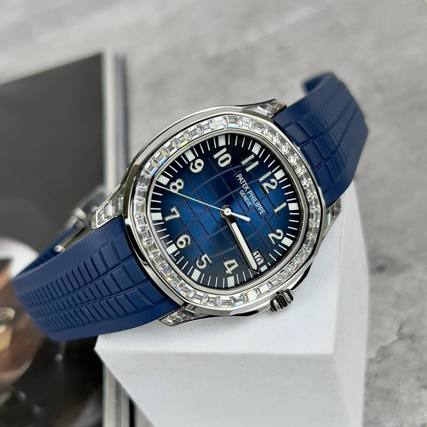 Patek Philippe Aquanaut 5168G-001 Melhor 1:1 Edizione 3K Fabbrica Custom Mossanite