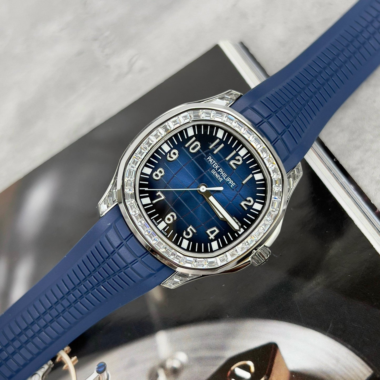 Patek Philippe Aquanaut 5168G-001 Melhor 1:1 Edizione 3K Fabbrica Custom Mossanite