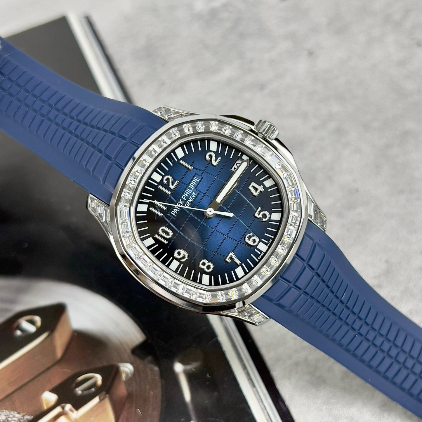 Patek Philippe Aquanaut 5168G-001 Melhor 1:1 Edizione 3K Fabbrica Custom Mossanite