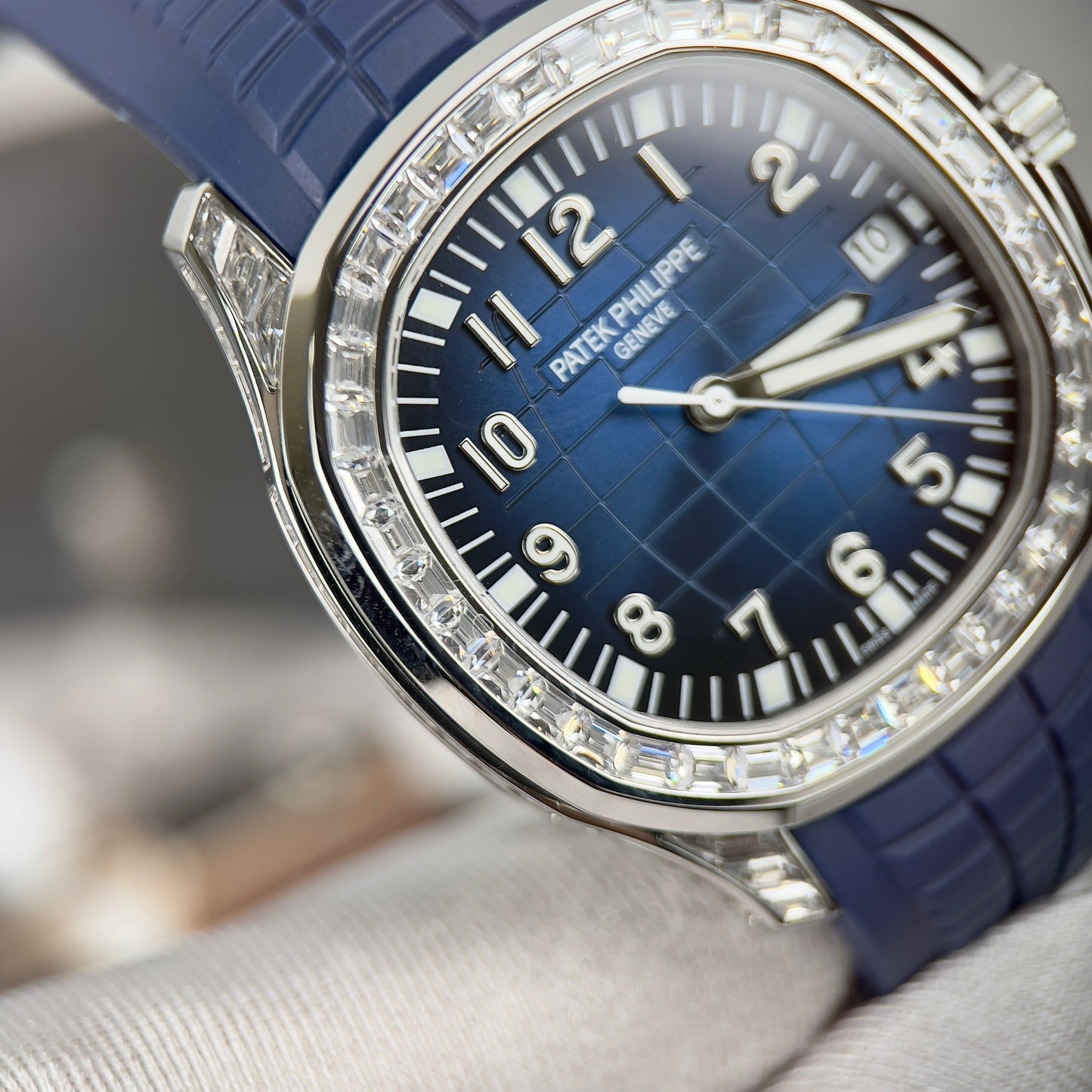 Patek Philippe Aquanaut 5168G-001 Melhor 1:1 Edizione 3K Fabbrica Custom Mossanite