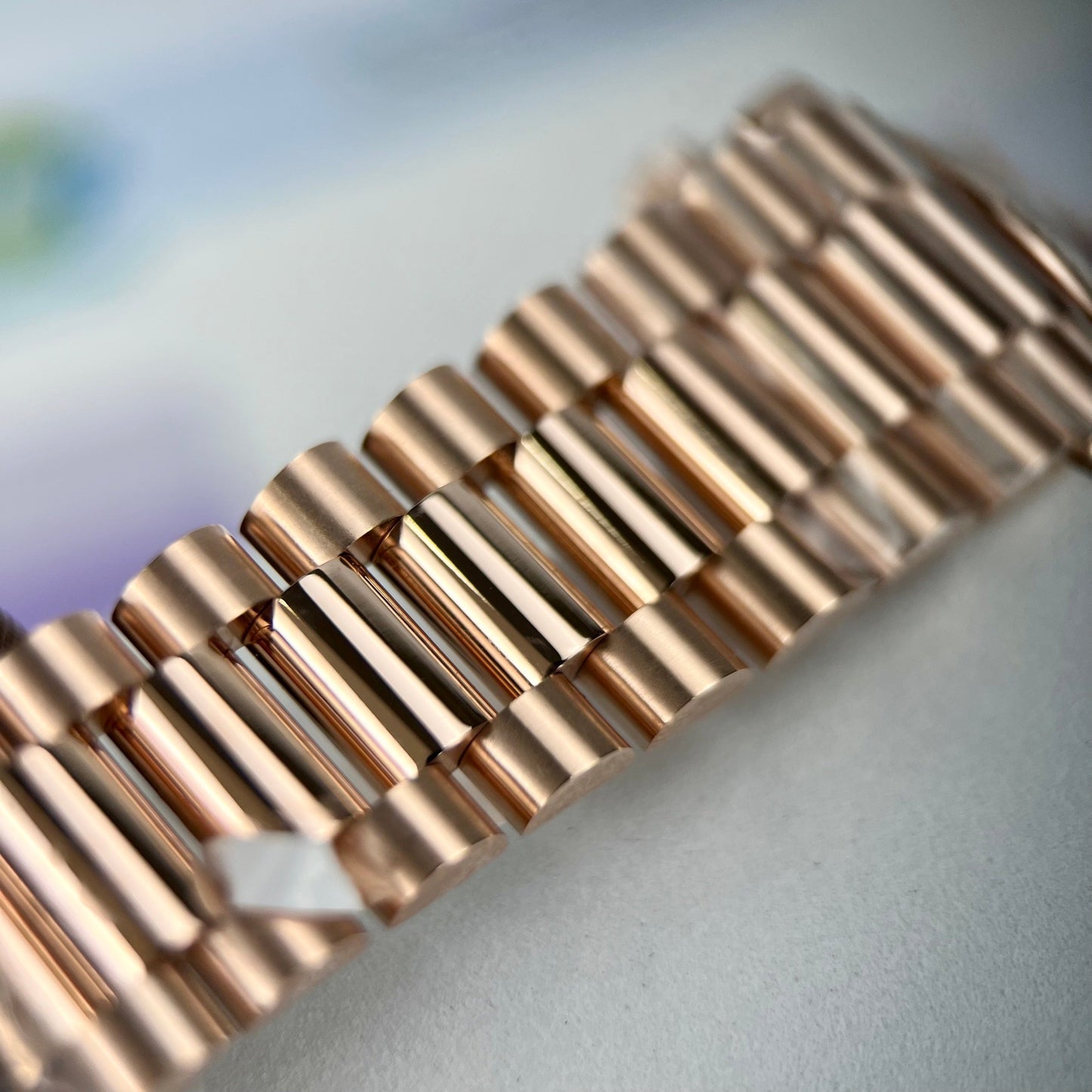 Rolex Day-Date 36 128235-0037 36mm 18k Rosa Oro coated