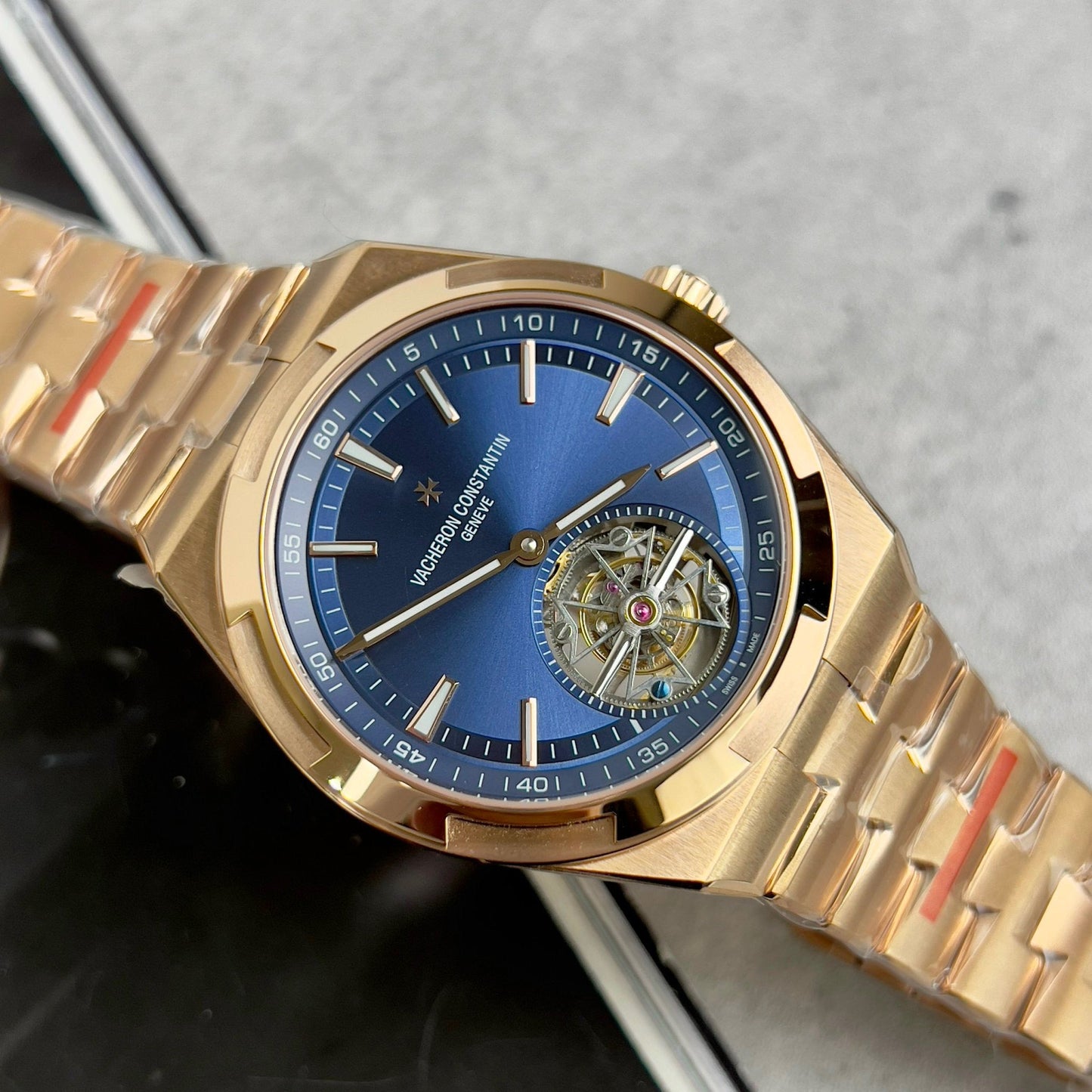 Vacheron Constantin Overseas Tourbillon 6000V/110R-B733 1:1 edizione migliore BBR Fabbrica Pink Oro