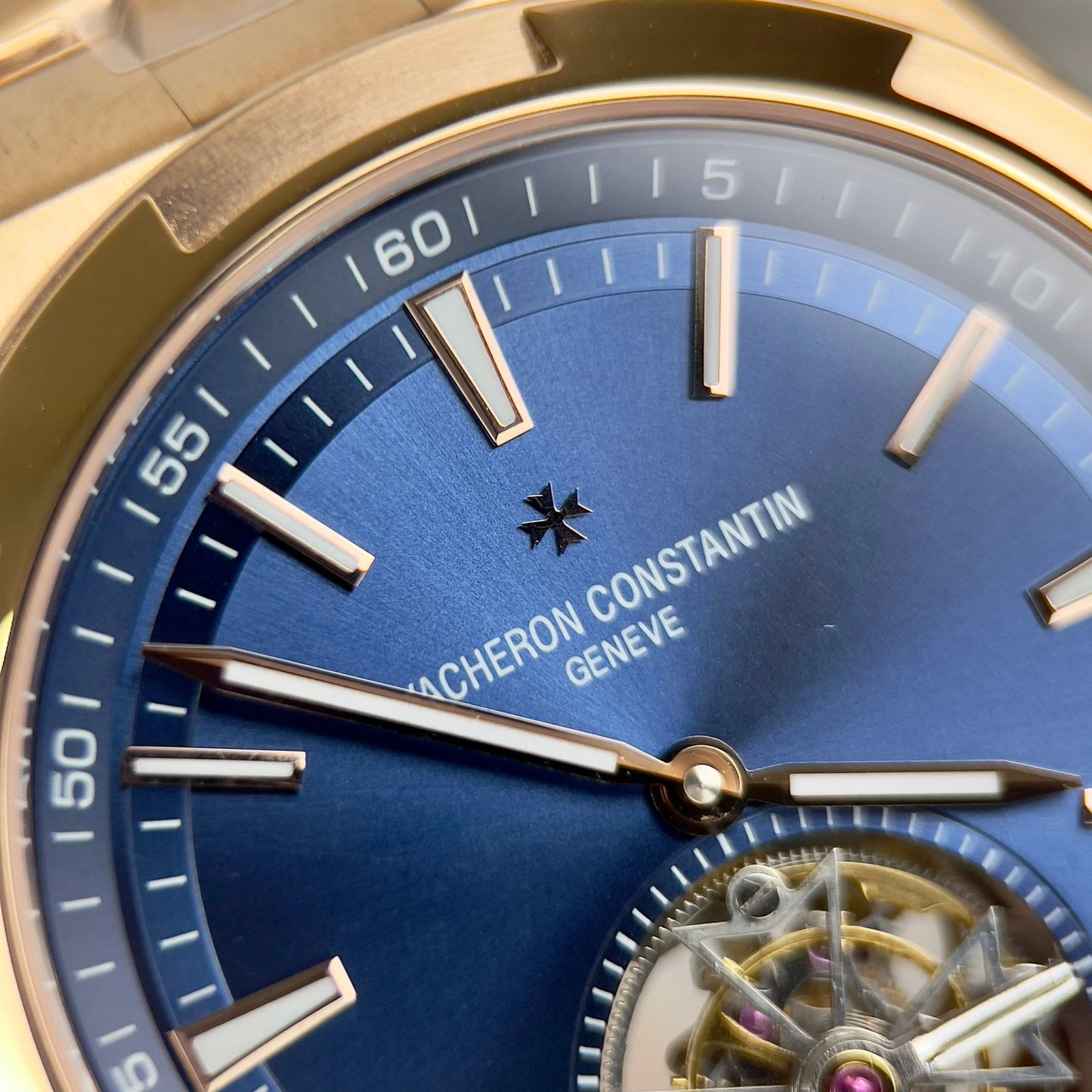 Vacheron Constantin Overseas Tourbillon 6000V/110R-B733 1:1 edizione migliore BBR Fabbrica Pink Oro