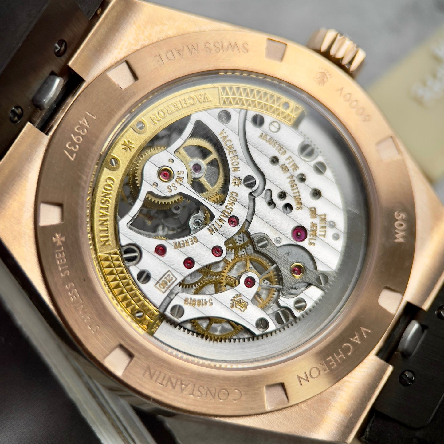 Vacheron Constantin Overseas Tourbillon 6000V/110R-B733 1:1 edizione migliore BBR Fabbrica Blu cinturino