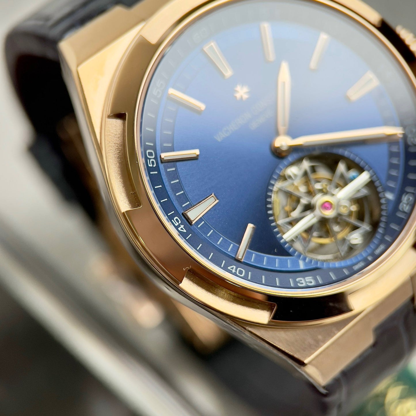 Vacheron Constantin Overseas Tourbillon 6000V/110R-B733 1:1 edizione migliore BBR Fabbrica Blu cinturino