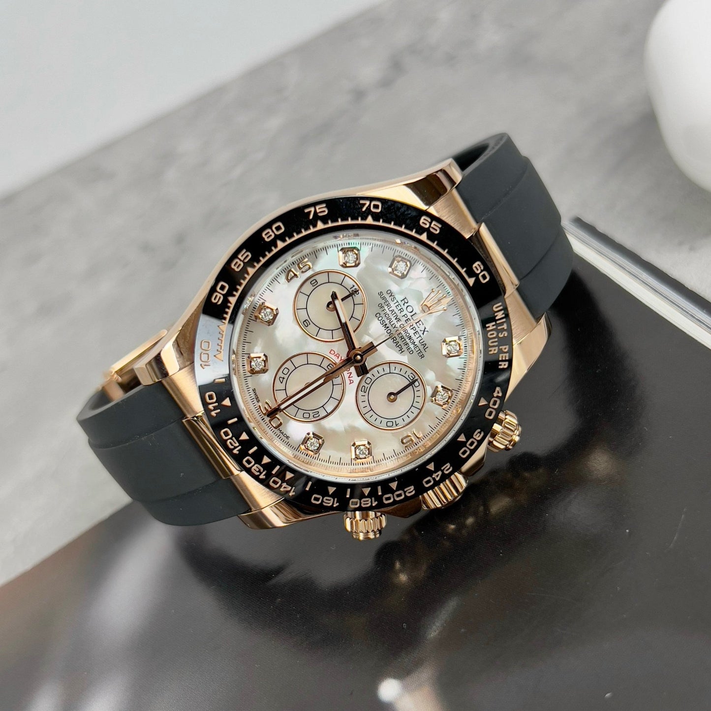 Rolex Cosmograph Daytona 116518LN Mother of Pearl quadrante custom 18k Oro filled Best 1:1 Edizione