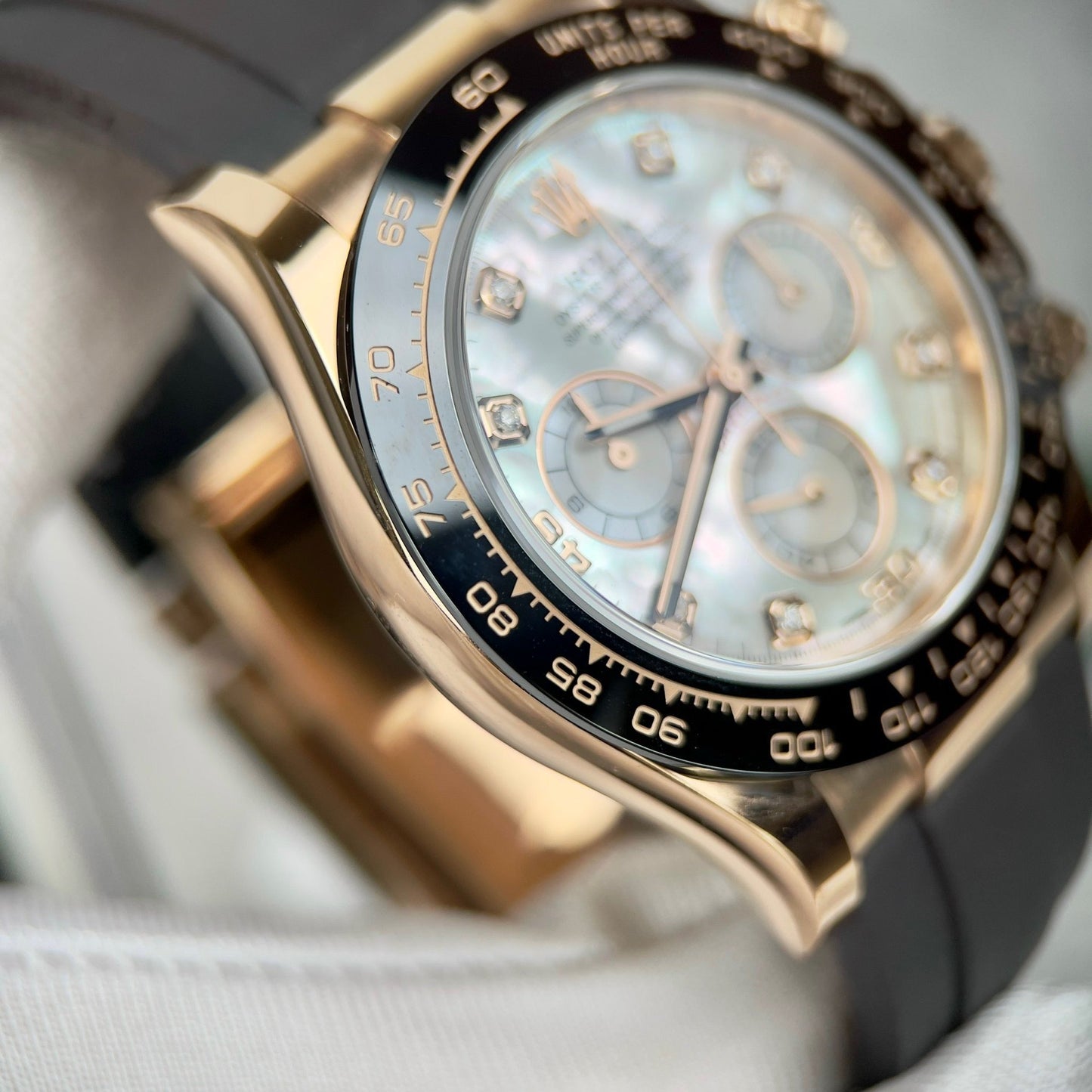 Rolex Cosmograph Daytona 116518LN Mother of Pearl quadrante custom 18k Oro filled Best 1:1 Edizione