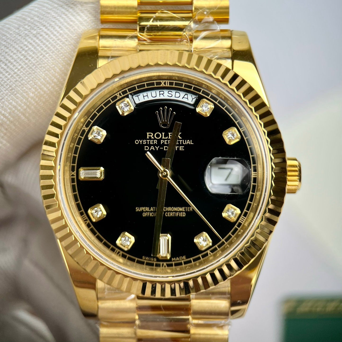 Rolex Day-Date 36 Oro Watch 118238-0111 Oro Filled 18k with 153 gram from GM Fabbrica
