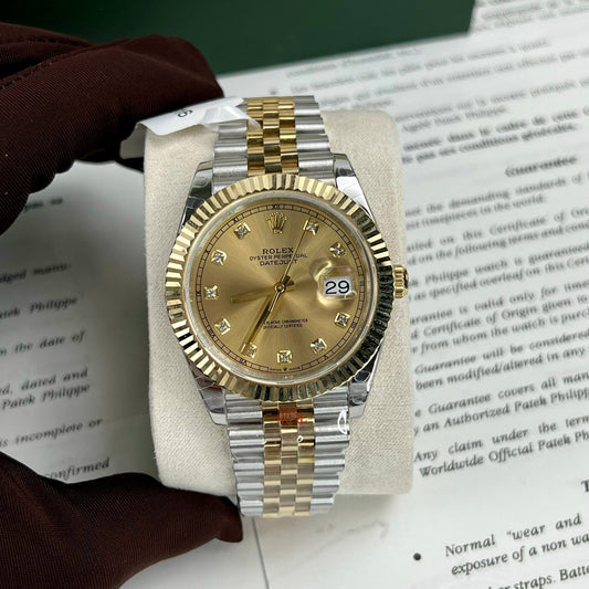 Rolex Datejust II 126333 41mm Mejor edición 1:1 18k Oro lleno GM Fabbrica
