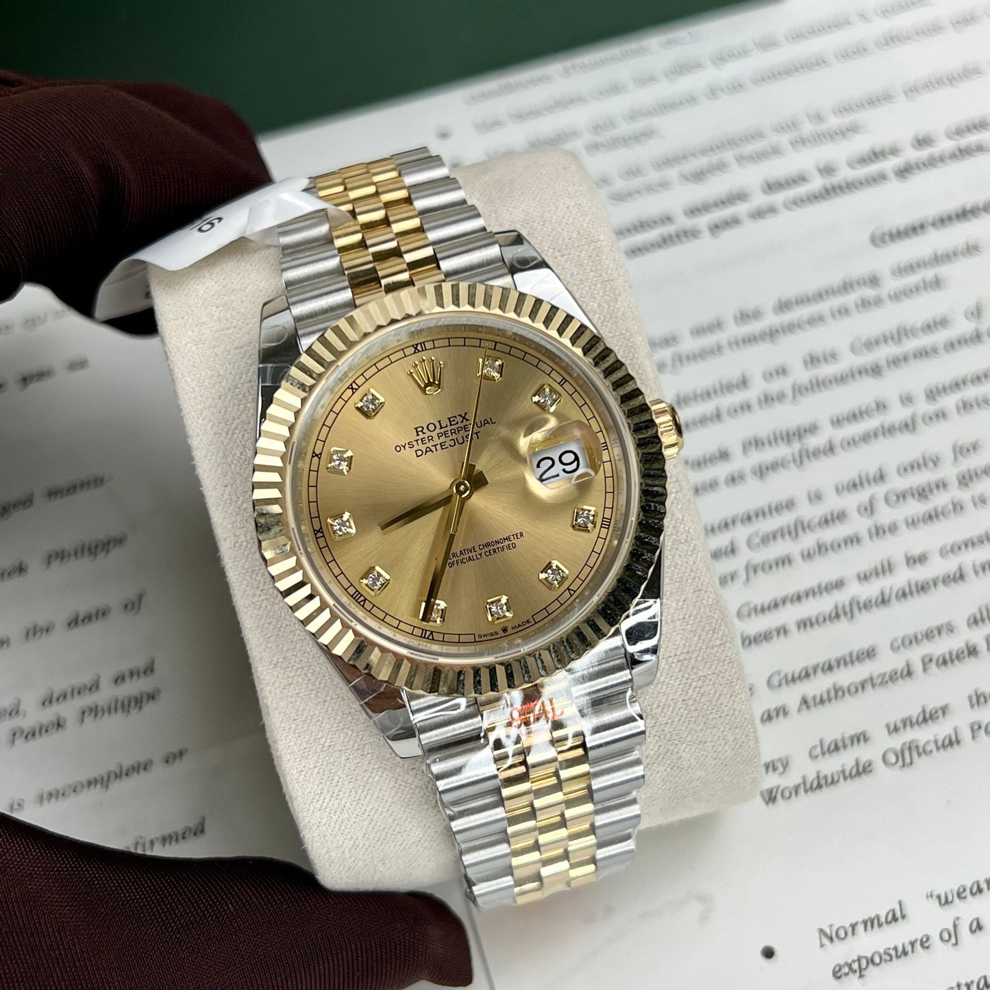 Rolex Datejust II 126333 41mm Best 1:1 Edizione 18k Oro filled GM Fabbrica
