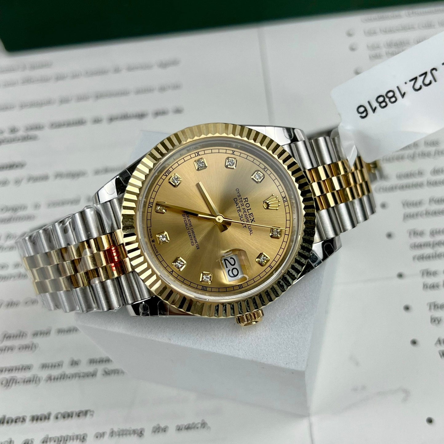 Rolex Datejust II 126333 41mm Best 1:1 Edizione 18k Oro filled GM Fabbrica
