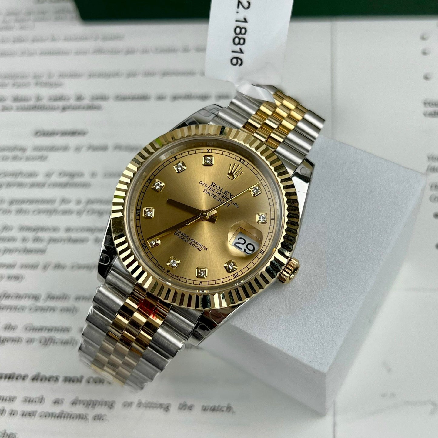 Rolex Datejust II 126333 41mm Best 1:1 Edizione 18k Oro filled GM Fabbrica