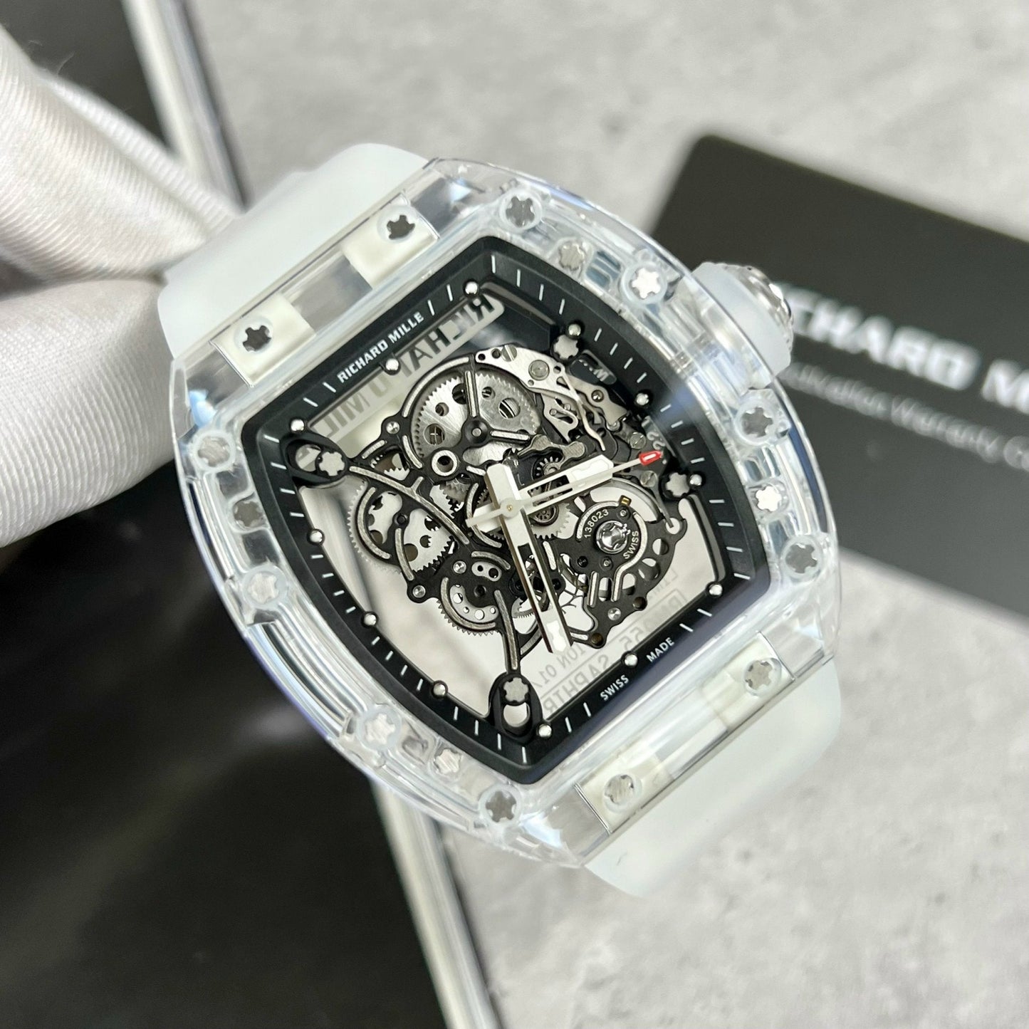 Richard Mille RM055 1:1 Best Edition RM Fabbrica Saphire case