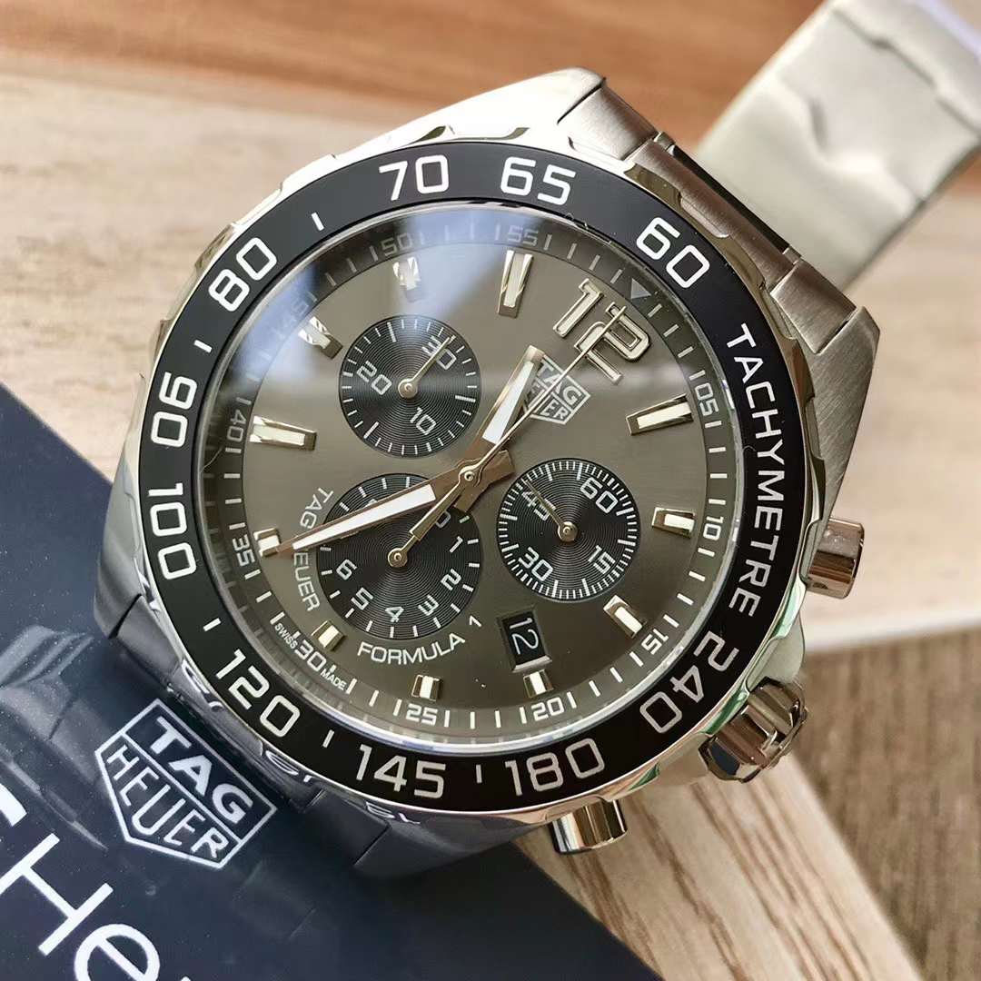 Tag Heuer Formula 1 Chronograph Anthracite Grey Dial Men Watch CAZ1011.BA0843 Swiss Original movimento
