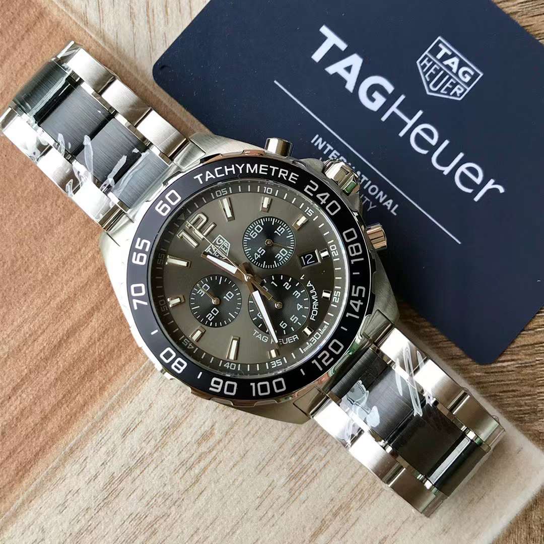 Tag Heuer Formula 1 Chronograph Anthracite Grey Dial Men Watch CAZ1011.BA0843 Swiss Original movimento