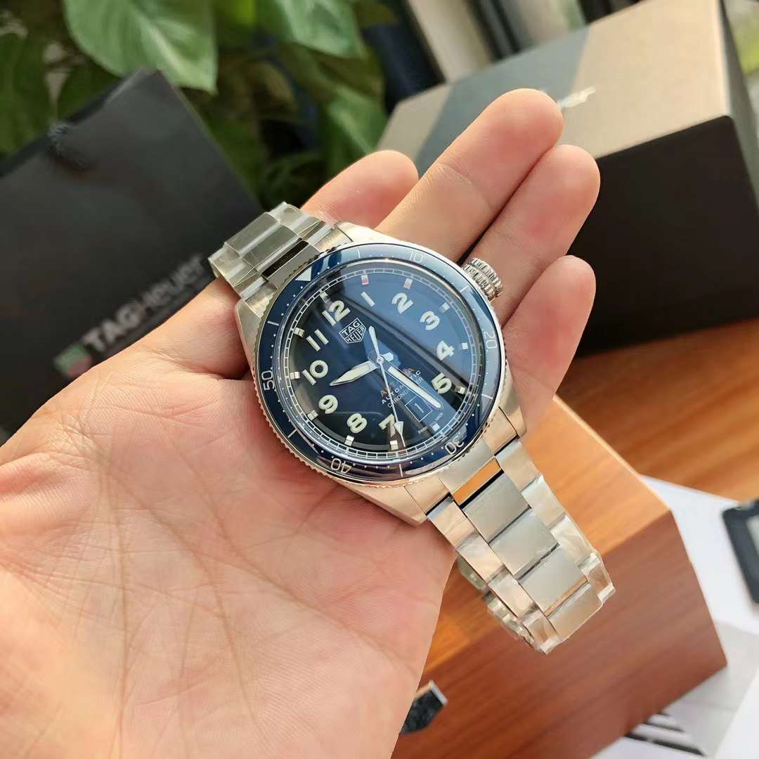 Tag Heuer Autavia WBE5116.EB0173 Calibre 5 Blue dial Swiss Original movimento