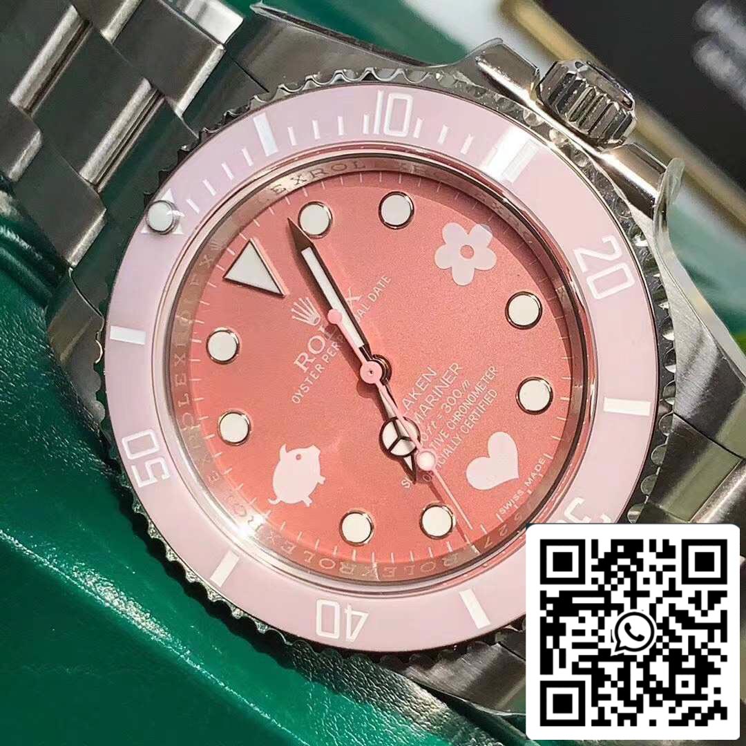 Rolex Submariner BLAKEN no date pink edition Swiss Original movimento