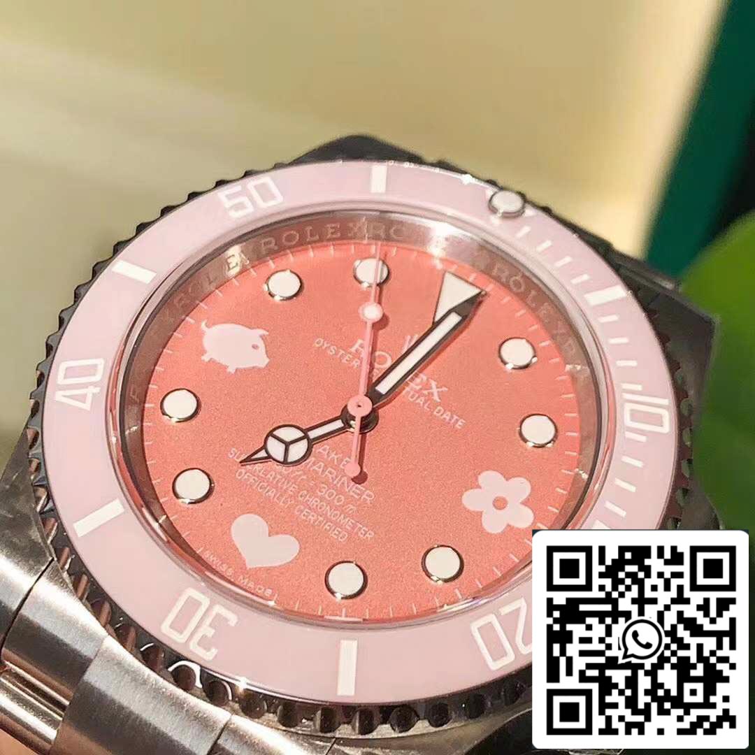 Rolex Submariner BLAKEN no date pink edition Swiss Original movimento
