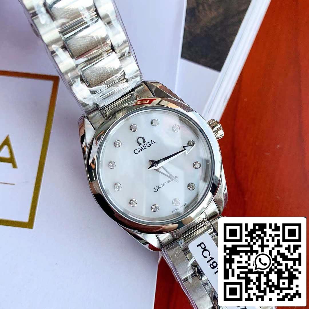 Omega Seamaster Aqua Terra 150M Ladies 28mm Quartz Diamond Swiss Original movimento