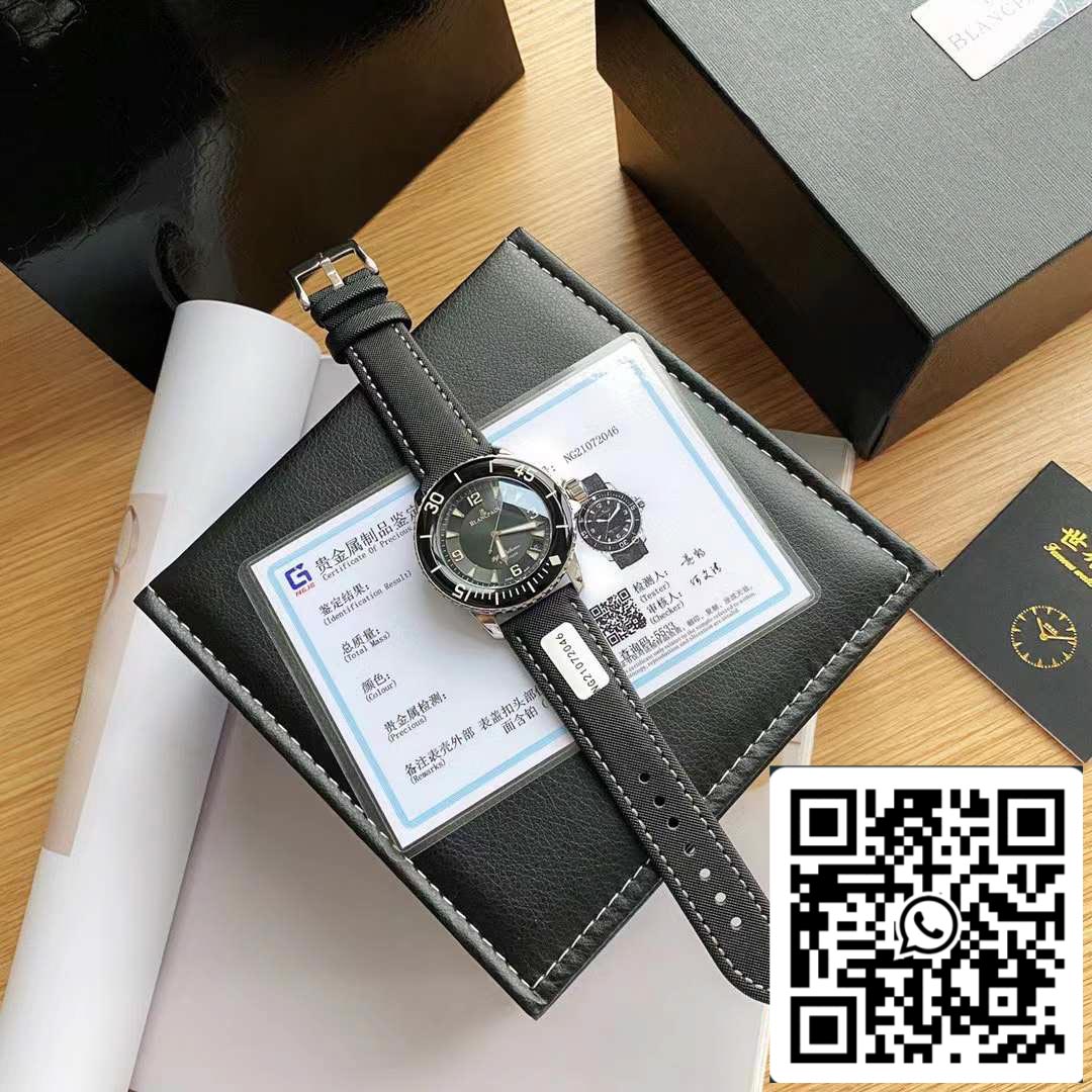 Blancpain Fifty Fathoms 5015-1130-52 Movimento original suíço
