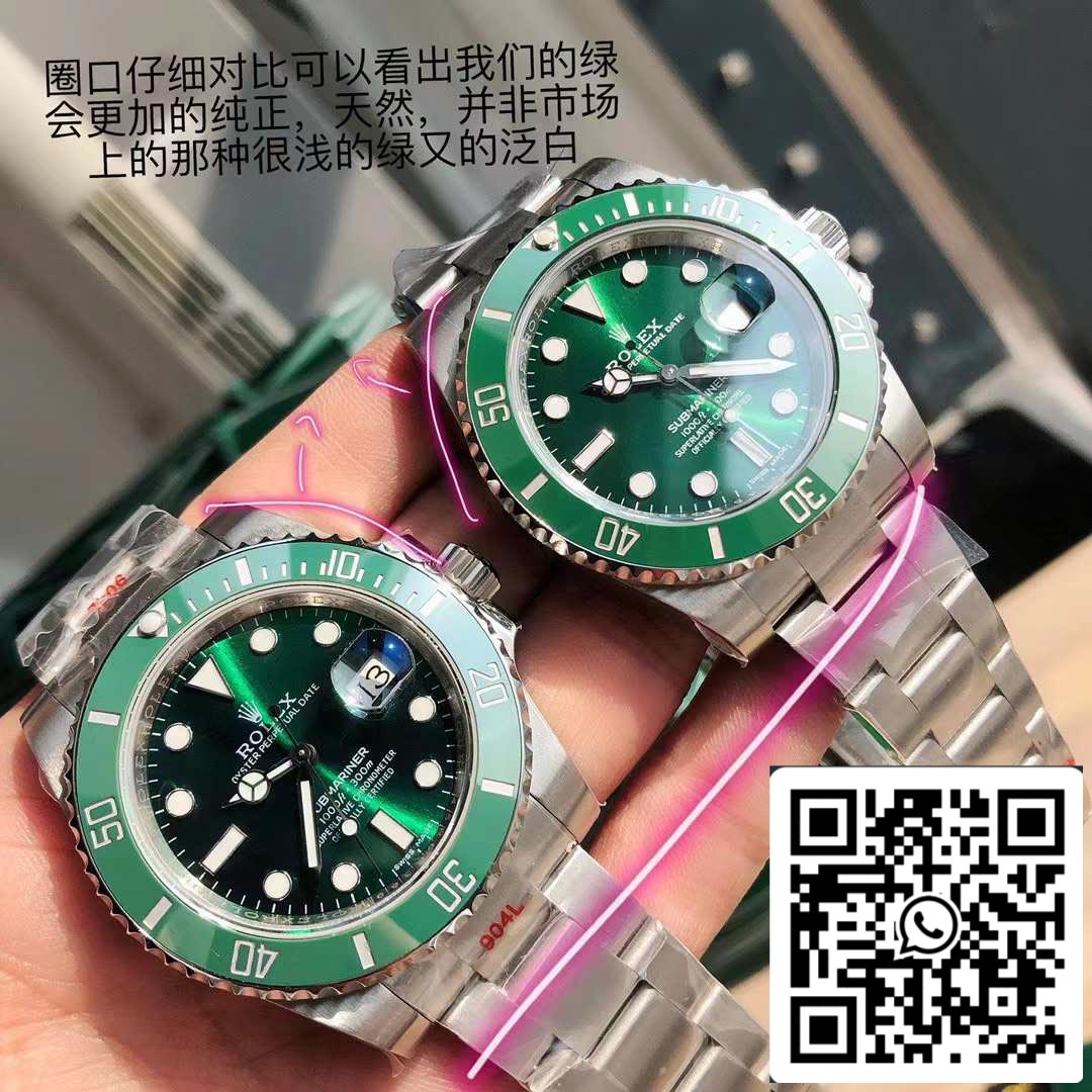 Rolex Submariner Green Host M116610LV Swiss Original movimento