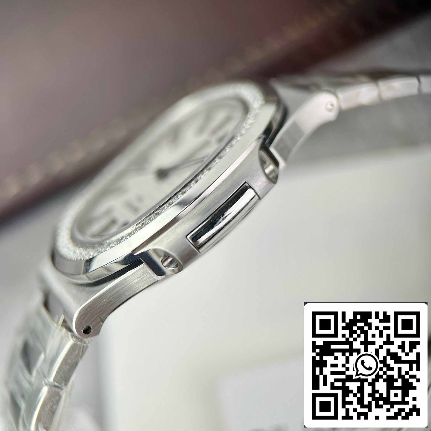 Patek Philippe Nautilus 5711/1A-011 Best 1:1 Edition PPF Fabbrica custom Diamonds Moissanite