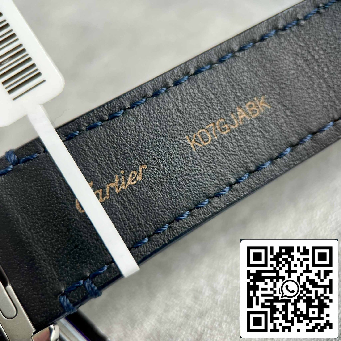 Cartier - Santos De Cartier - Acciaio - Custom Diamond-Set - quadrante azul BV Fabbrica