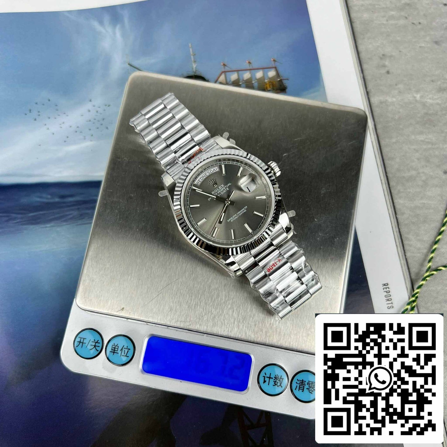 Rolex Day-Date M228236-0013 Platinum slate quadrante Best 1:1 Edizione GM Fabbrica V2