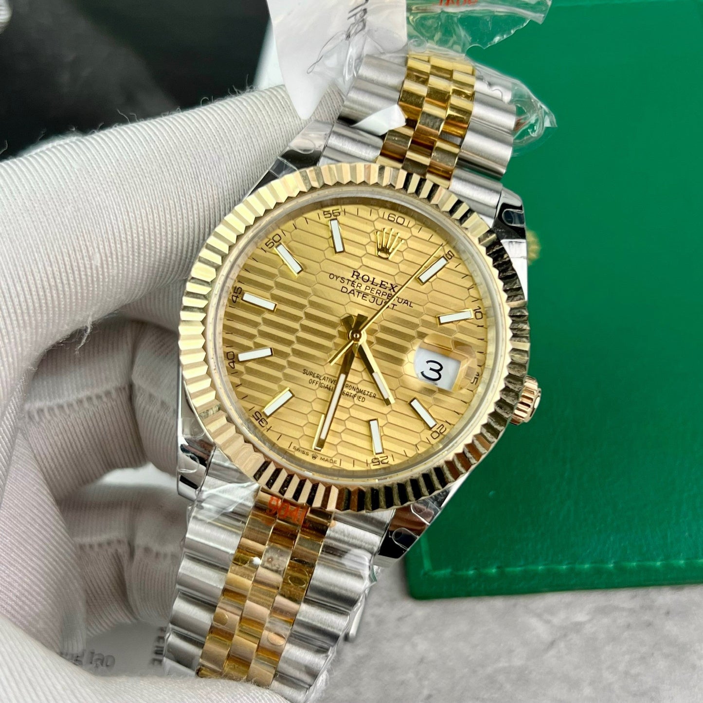 Rolex Datejust 41 126333-0022 Best 1:1 Edizione 18K Oro Wrapped