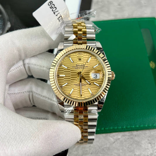 Rolex Datejust 41 126333-0022 Mejor edición 1:1 en oro de 18 quilates envuelto