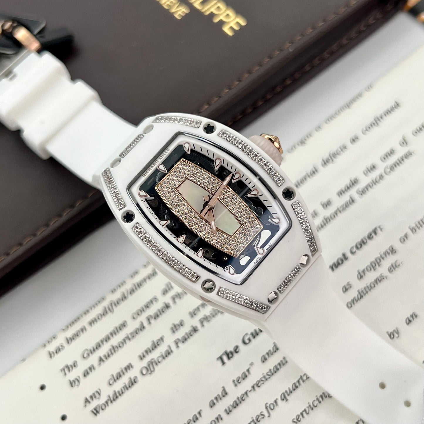 Richard Mille RM 07-01 1:1 Best Edition RM Fabbrica White Ceramic Case