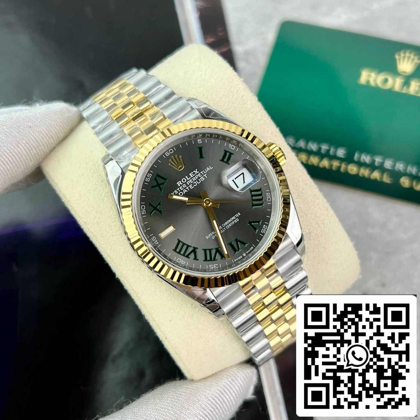 replica Rolex Datejust 36 126233 Wimbledon quadrante Best 1:1 Edizione VS Fabbrica