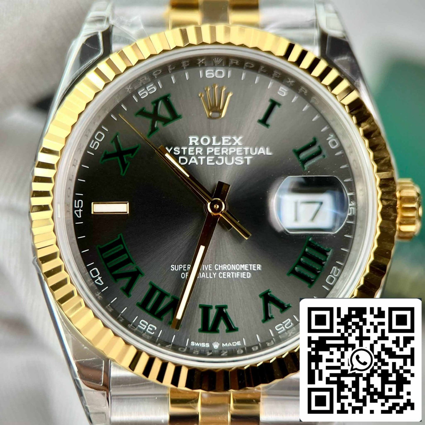 replica Rolex Datejust 36 126233 Wimbledon quadrante Best 1:1 Edizione VS Fabbrica
