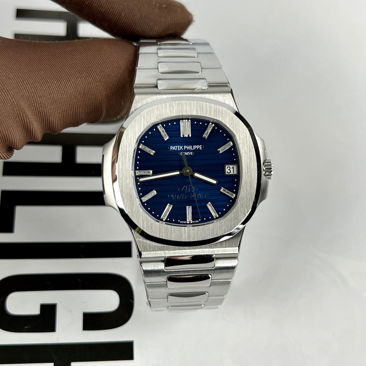 Patek Philippe Nautilus 5711/1P 40TH Anniversary 3K Fabbrica 1:1 edizione melhor Swiss ETA324
