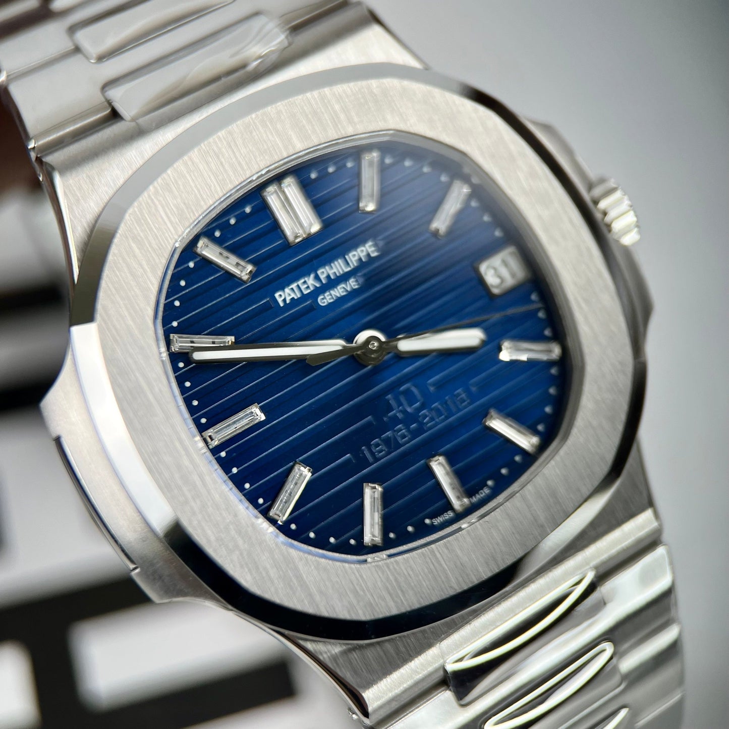 Patek Philippe Nautilus 5711/1P 40TH Anniversary 3K Fabbrica 1:1 edizione melhor Swiss ETA324