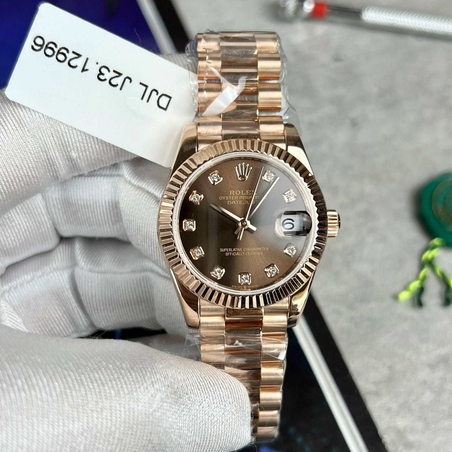 Rolex Datejust 31 278275 wrapped 18k rose gold 1:1 best edition EU replica watch