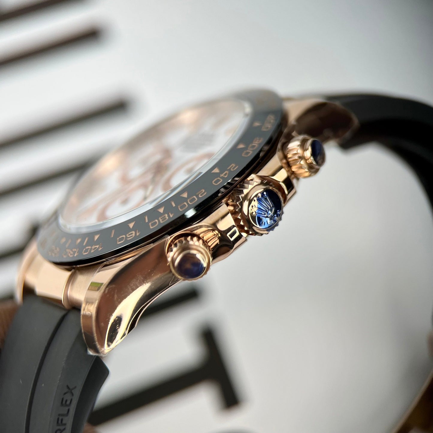Rolex Daytona M116505-0010 1:1 edição melhor BT Fabbrica Rosa Oro Gomma cinturino