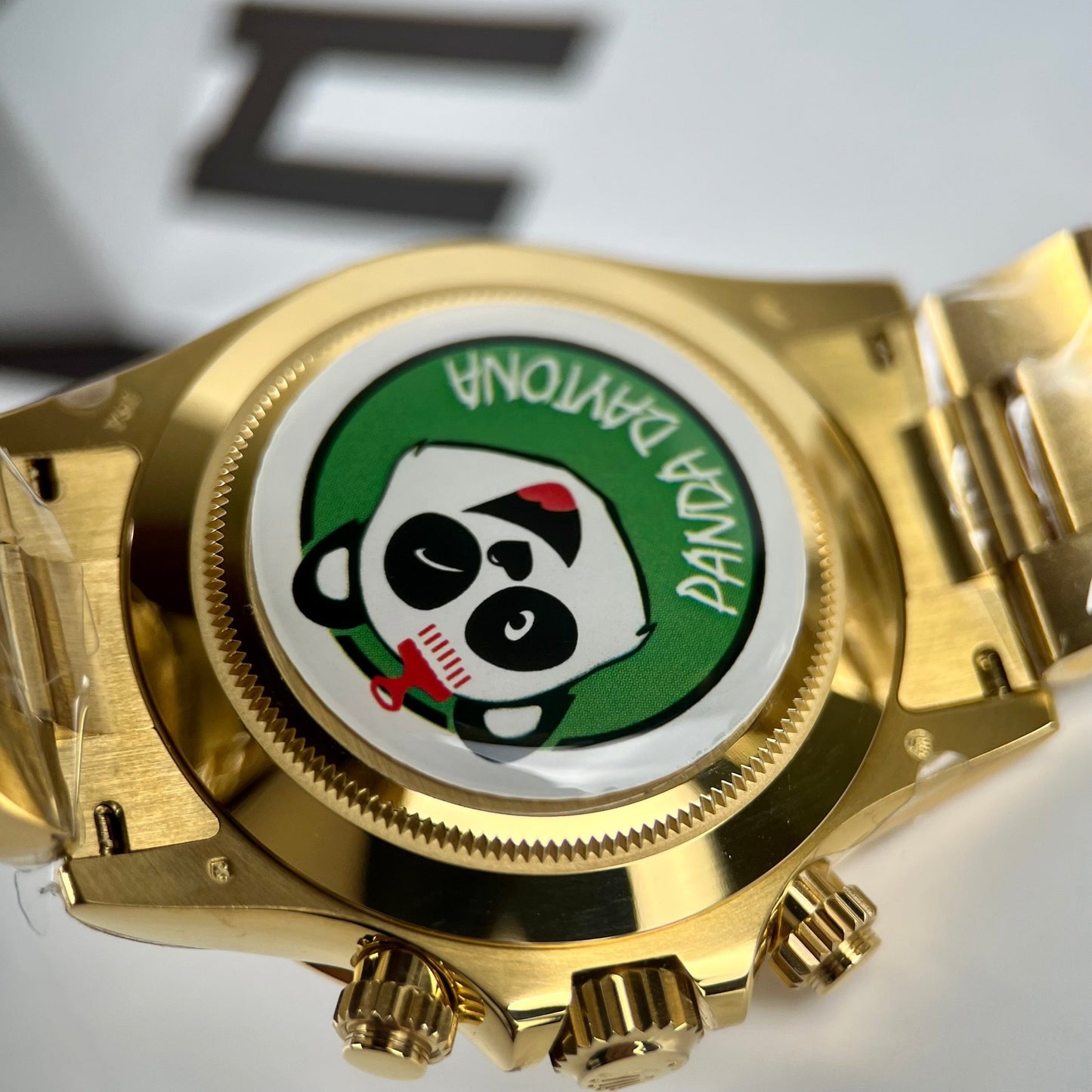 replica Rolex Cosmograph Daytona 40mm Yellow Oro Mother of Pearl Diamond quadrante 116528