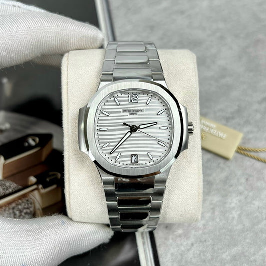 Patek Philippe Nautilus Ladies 7118/1A-010 3K Fabbrica 1:1 edizione migliore Swiss ETA324