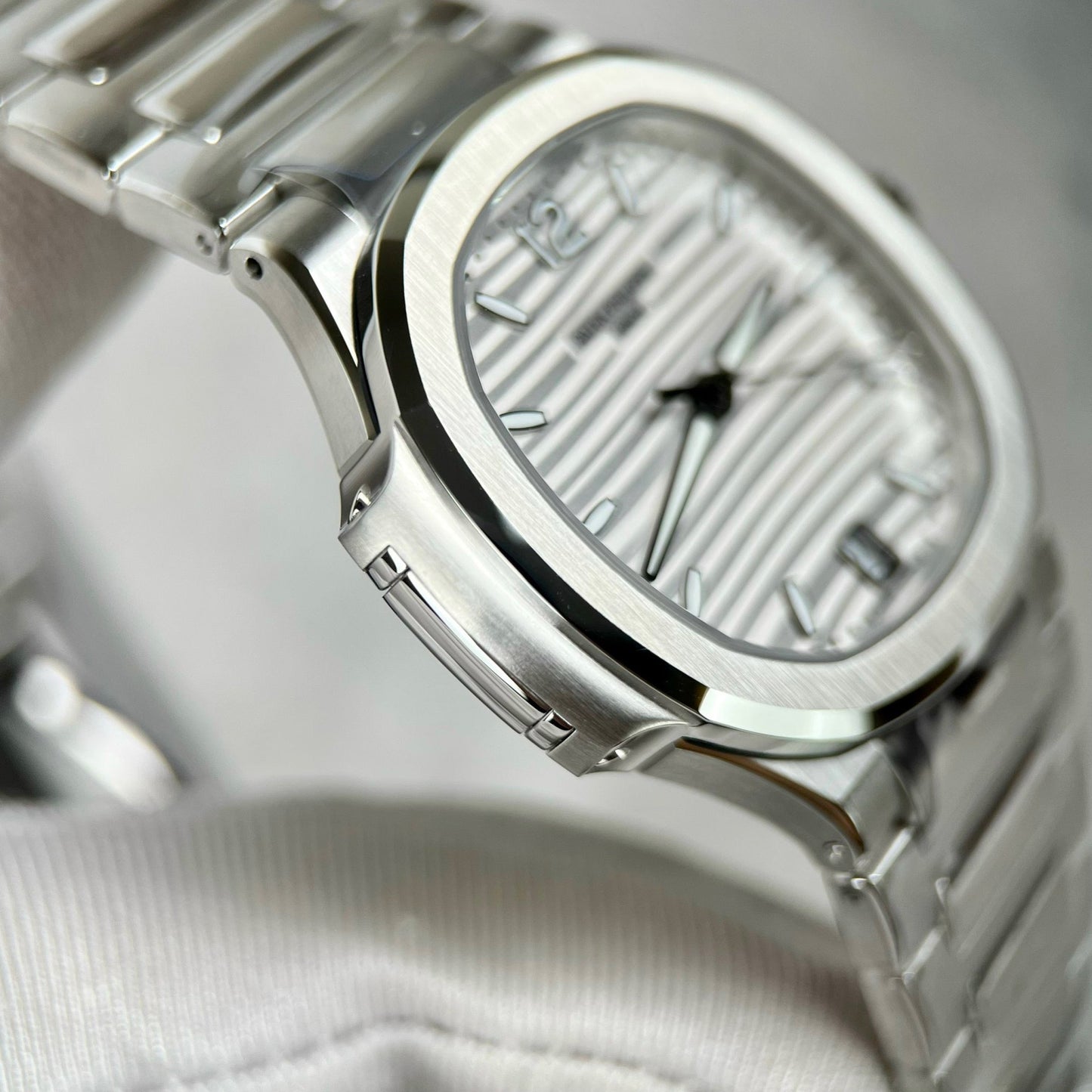 Patek Philippe Nautilus Ladies 7118/1A-010 3K Fabbrica 1:1 edizione migliore Swiss ETA324