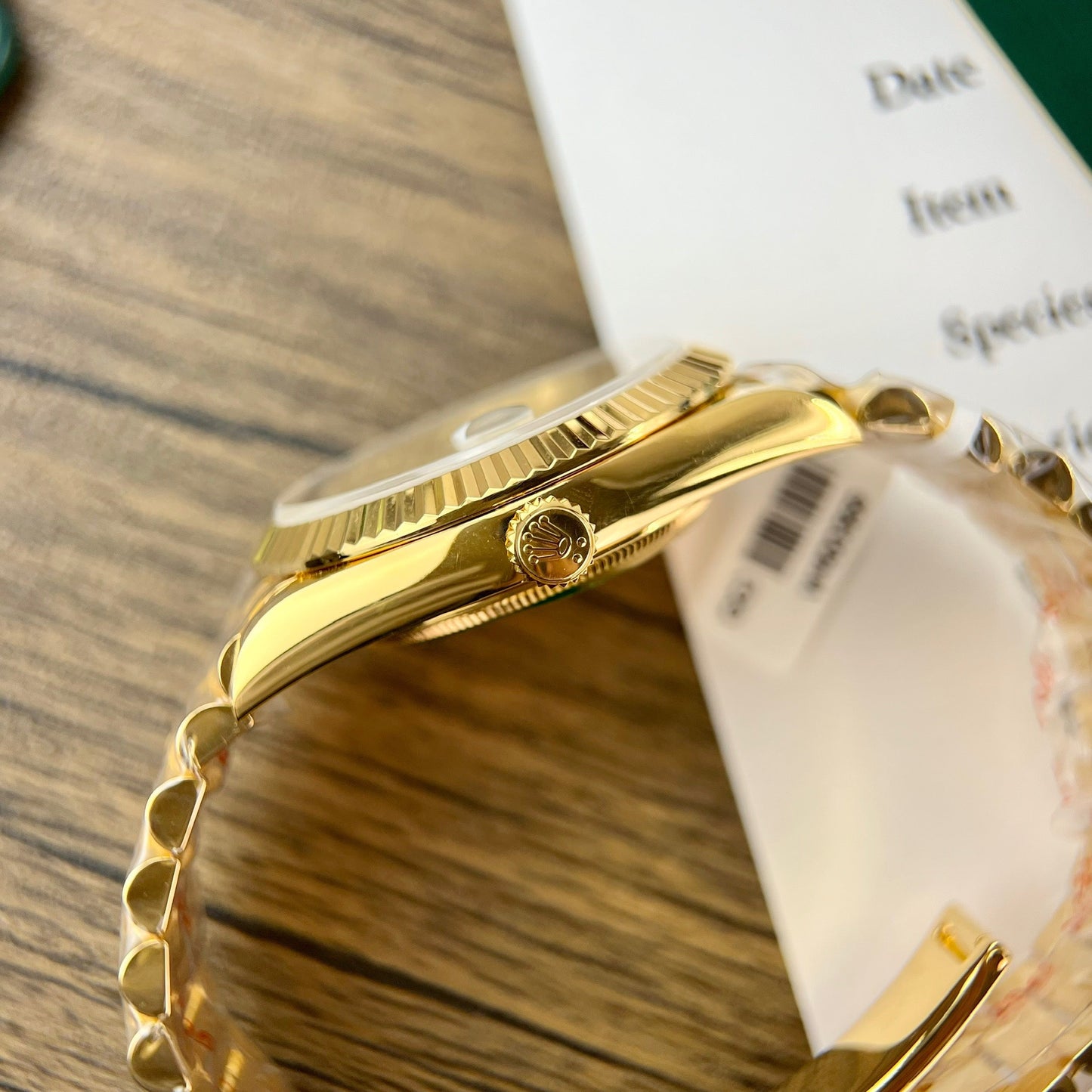 Rolex Day Date 228238 40MM 1:1 edizione migliore 18k Yellow Oro Argento Roman quadrante GM Fabbrica Counterweight Versione