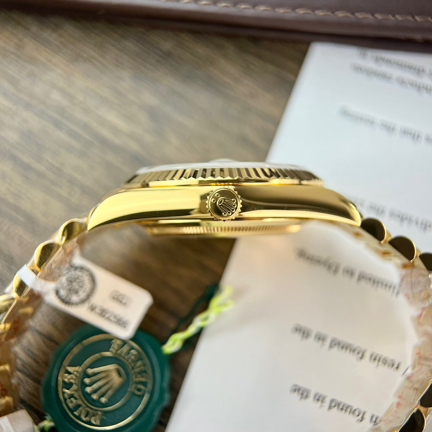 Rolex Day-Date 40 Yellow Oro 228238 Verde Rom 1:1 edizione migliore 175 gram V3 GM Fabbrica CounterWeight Versione