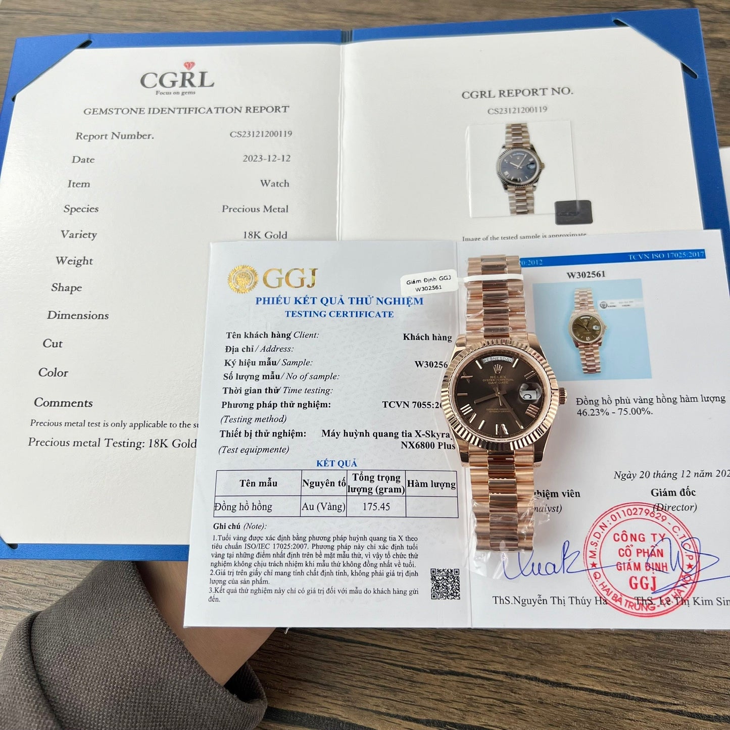 Rolex Day Date President Automatic 228235 18k Rosa Oro filled 175 gram GM V3 Counterweight Versione
