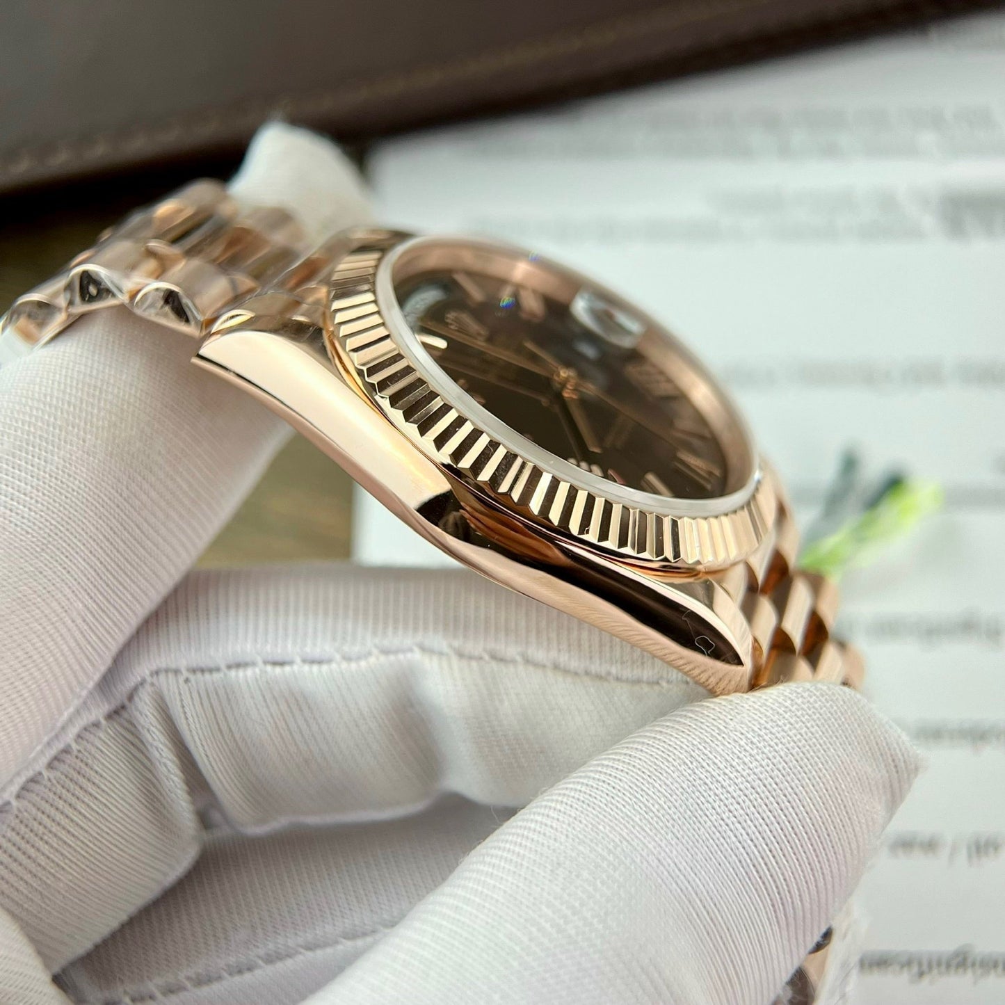 Rolex Day Date President Automatic 228235 18k Rosa Oro filled 175 gram GM V3 Counterweight Versione